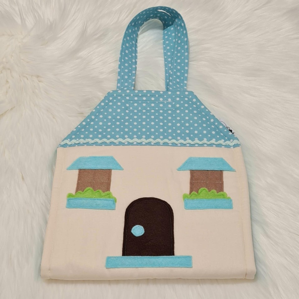 Mini Dolls House - Teal